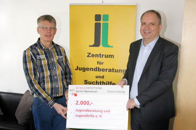Bürgerstiftung „Gut für Oberhessen“ unterstützt Zentrum für Jugendberatung und Suchthilfe im Wetteraukreis