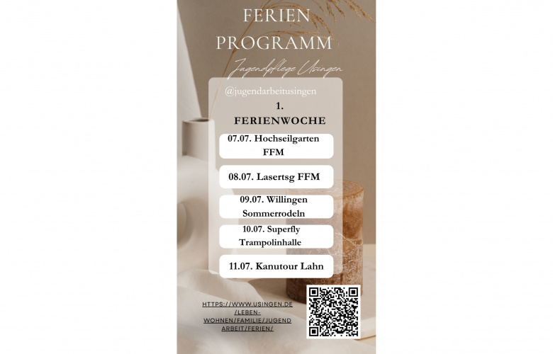 Ferienprogramm Jugendarbeit Usingen (1.Woche)