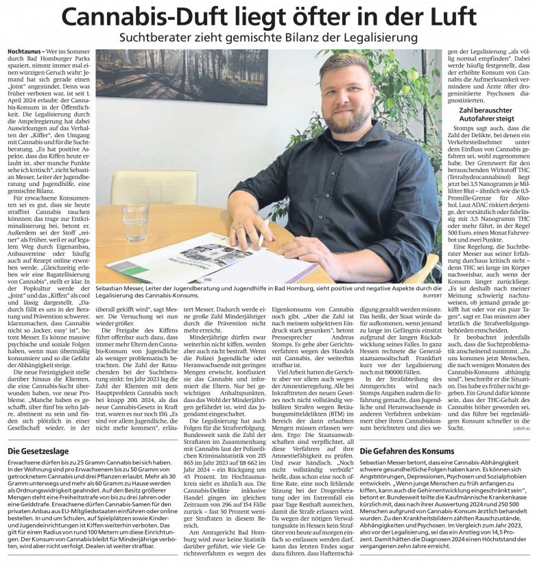 Cannabis-Duft liegt öfter in der Luft