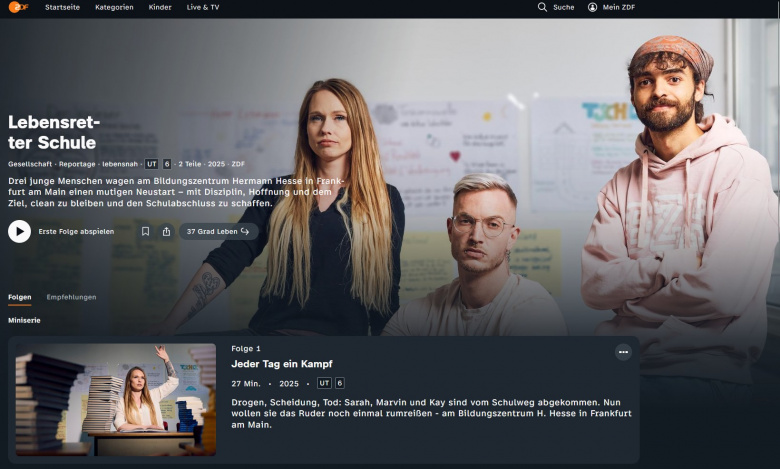 ZDF 37 Grad Leben - Lebensretter Schule