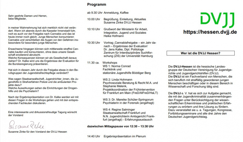 Jahrestagung 2025 der Deutschen Vereinigung für Jugendgerichte und Jugendgerichtshilfe