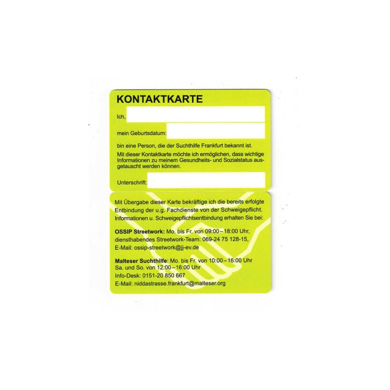 Die neue Kontaktkarte